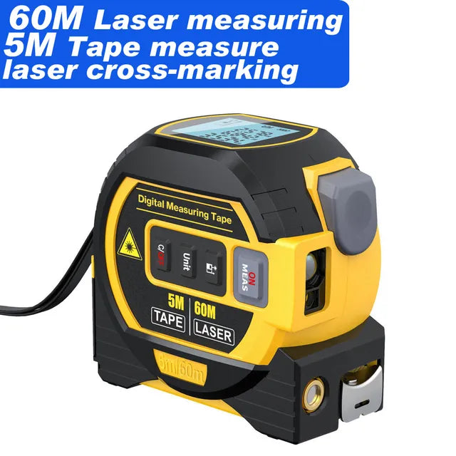 Digital Laser Tape Measure | 3-in-1 Rangefinder 0