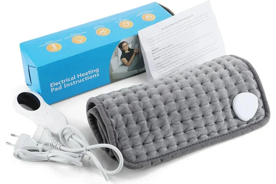 Electric Heating Pad for Neck and Lower Back Pain Relief with Digital Temperature Control - Soft Microplush for Cramps and Muscle Tension