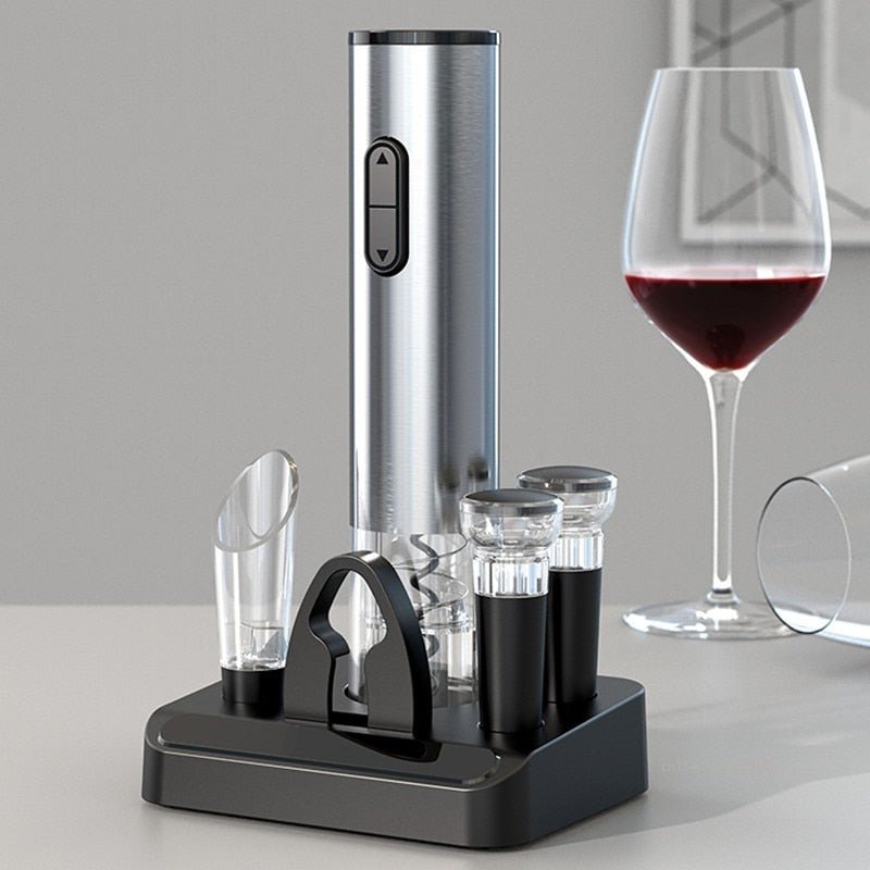 Electric Wine Bottle Opener | Complete Uncorking Kit 0