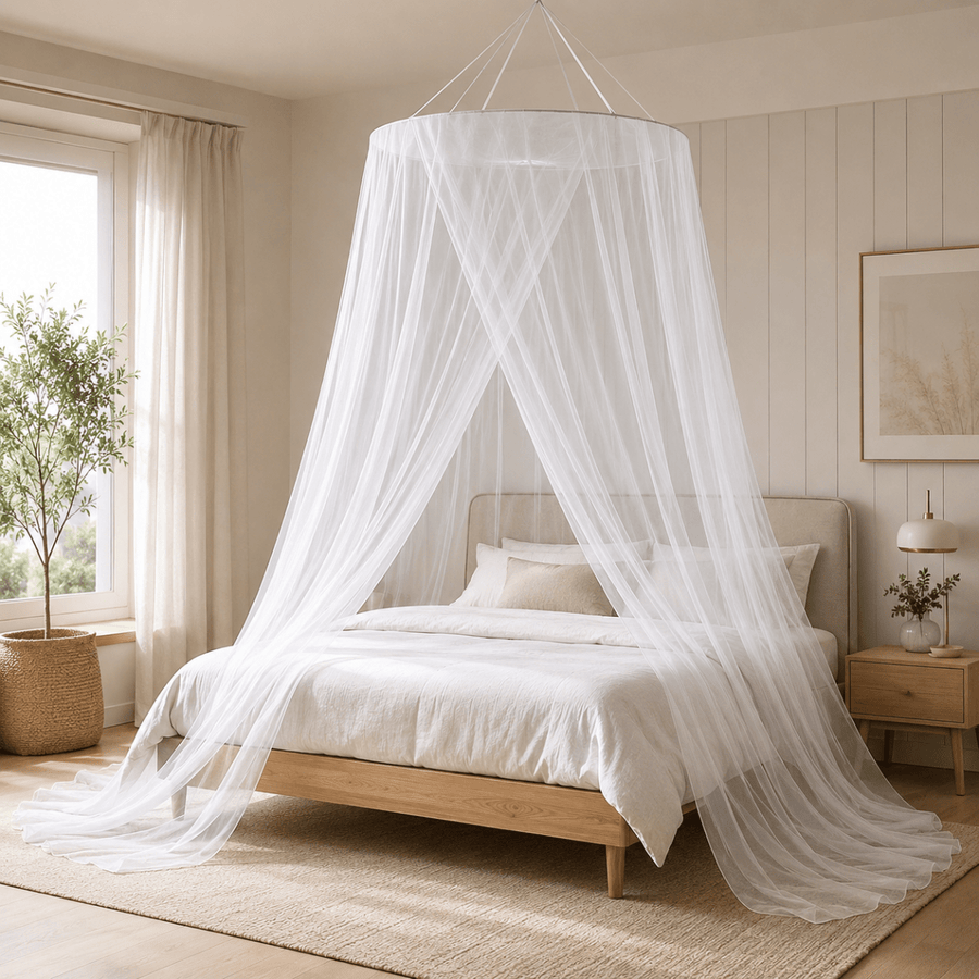 Foldable Mosquito Net | Round Dome Canopy Bed Curtain 0