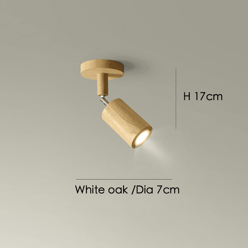Minimalist Wooden Ceiling Lamp – Nordic Modular LED, Solid Wood, Warm or Cool White