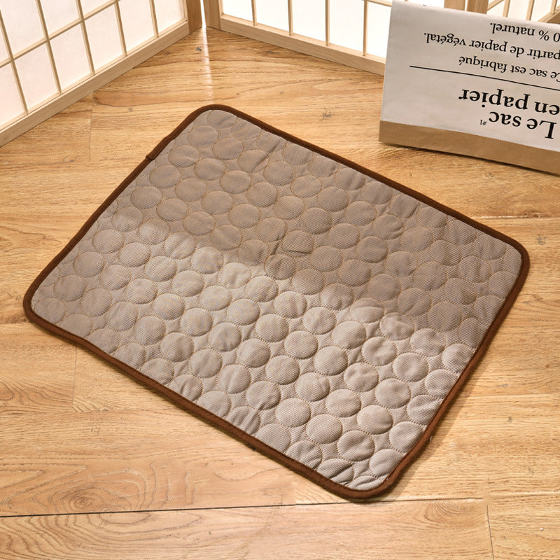 Pet Cooling Mat for Dogs and Cats with Rapid Cooling Technology and Plush Padding – Lightweight, Portable, Indoor/Outdoor Use