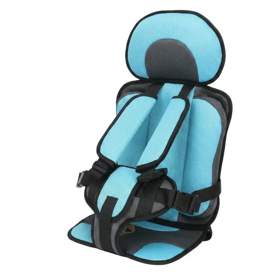 Portable Child Car Booster Seat with 5-Point Harness | Foldable Design for Safe Travel
