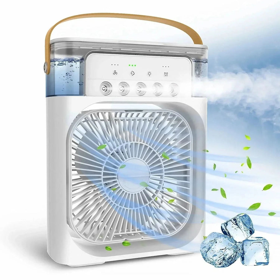 Portable USB Air Cooling Fan | Dual Functionality & Adjustable Speeds | Compact Design for Refreshing Airflow 0