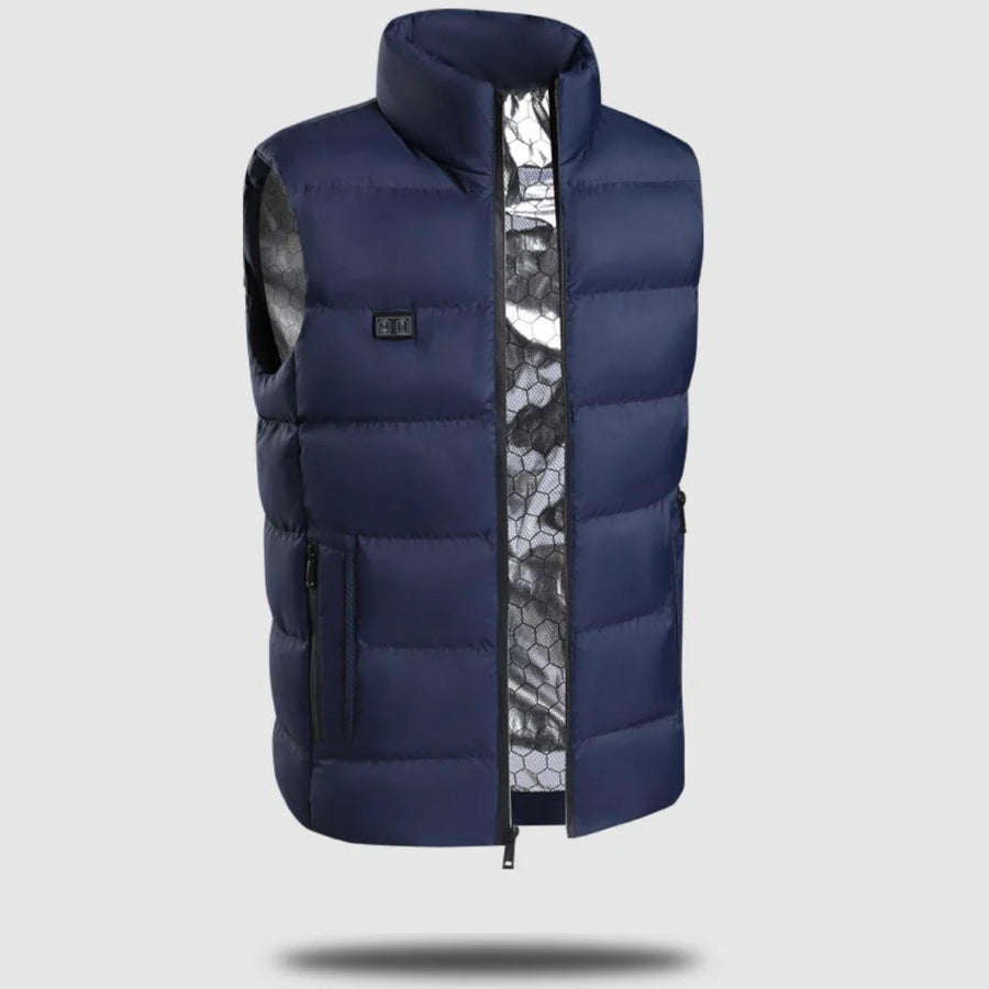 Rechargeable Heated Gilet with Adjustable Temperature Control – Unisex Body Warmer Vest