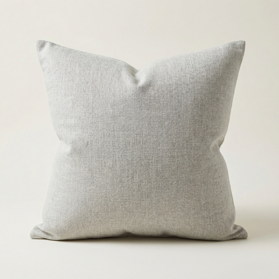 Solid Linen Cushion – Minimalist Nordic Throw Pillow, Wabi-Sabi Home Decor