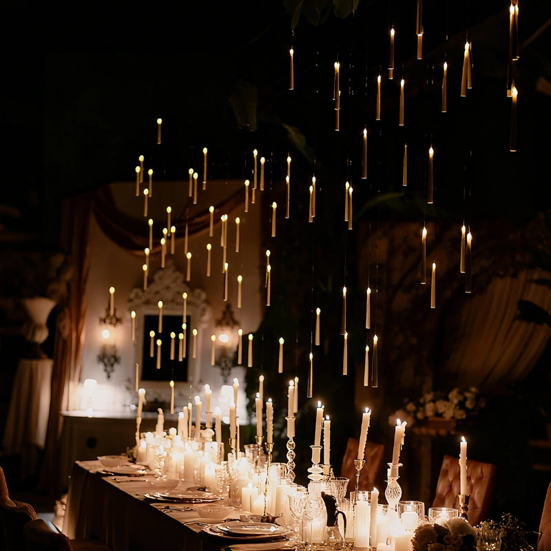Floating Candles with Wand – Levitating LED Candle Set for Magical Home Decor & Events