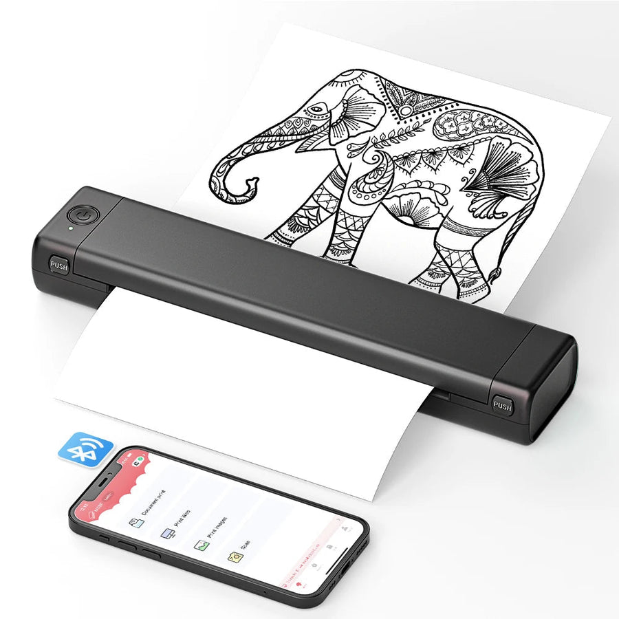 Thermal Printer MK500 | Portable A4 Inkless Bluetooth Printer for Phone 0