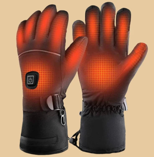 Unisex Heated Gloves with Quick Heat Activation and Adjustable Temperature Levels for Cold Weather – Ideal for Skiing and Outdoor Activities