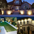 5-Piece Solar Spotlights Outdoor Set with Adjustable Heads and Dusk-to-Dawn Sensor for Yard Illumination