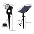 5-Piece Solar Spotlights Outdoor Set with Adjustable Heads and Dusk-to-Dawn Sensor for Yard Illumination