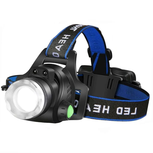990000LM Rechargeable LED Headlamp Zoomable Torch Tactical Headlight Flashlight 0