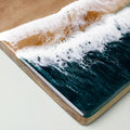 Acacia Wood Cutting Board with Ocean Resin Art – Unique Handcrafted Kitchen Decor for Chopping and Serving