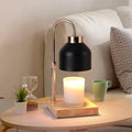 Adjustable Candle Warmer Lamp with Solid Wood Base and 50W Halogen Bulb – Versatile Wax Melt Warmer with Timer and Brightness Settings