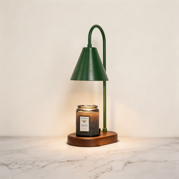 Adjustable Dimmer Candle Warmer Lamp with Removable Wax Dish and 12V Adapter for Safe Wax Melt Heating