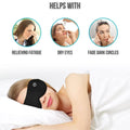 Adjustable Heated Eye Mask with Cordless Design, USB Rechargeable, Three Heat Levels for Eye Strain Relief and Relaxation
