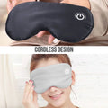 Adjustable Heated Eye Mask with Cordless Design, USB Rechargeable, Three Heat Levels for Eye Strain Relief and Relaxation