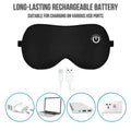 Adjustable Heated Eye Mask with Cordless Design, USB Rechargeable, Three Heat Levels for Eye Strain Relief and Relaxation