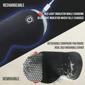 Adjustable Heated Eye Mask with Cordless Design, USB Rechargeable, Three Heat Levels for Eye Strain Relief and Relaxation