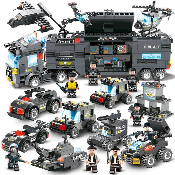 Adventure Builder | SWAT Police Building Blocks Set with Easy Assembly | Creative Play for Kids 1