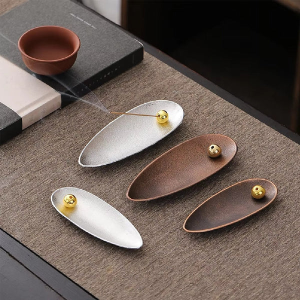 Alloy Bead Incense Holder with Movable Design for Adjustable Incense Angles