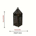 Antique Iron Candle Holder with Intricate Metalwork for Indoor and Outdoor Use – Compatible with Tea Light or Candle Stick Holders