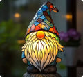 Art Deco Stained Glass Table Lamp with Dog Design – USB Powered Bedside and Bedroom Lamp for Unique Home Decor
