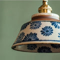 Artisan Lighting | Kitchen Pendant Lighting with Hand-Painted Ceramic Shade | Unique Floral Design for Elegant Ambiance 6