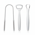Aura Fresh | Metal Tongue Scraper with Medical-Grade Stainless Steel | Effective Bacteria Removal for Enhanced Oral Hygiene 0