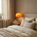 Bauhaus Mushroom Table Lamp – Glass Dome, Warm Ambient Light, Retro-Modern Design