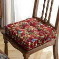 Bird and Leaf Pattern Chair Cushion with Thick Padding and Portable Strap – 16.5 x 16.5 Inches