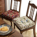 Bird and Leaf Pattern Chair Cushion with Thick Padding and Portable Strap – 16.5 x 16.5 Inches