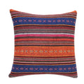 Bohemian Geometric Cushion Cover 18x18 Inch Woven Microfiber Blend Pillow Case