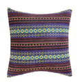 Bohemian Geometric Cushion Cover 18x18 Inch Woven Microfiber Blend Pillow Case