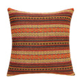 Bohemian Geometric Cushion Cover 18x18 Inch Woven Microfiber Blend Pillow Case
