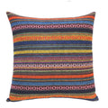 Bohemian Geometric Cushion Cover 18x18 Inch Woven Microfiber Blend Pillow Case