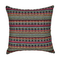 Bohemian Geometric Cushion Cover 18x18 Inch Woven Microfiber Blend Pillow Case