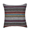 Bohemian Geometric Cushion Cover 18x18 Inch Woven Microfiber Blend Pillow Case