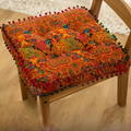 Bohemian Round Floor Cushion with Thick Padding – Comfortable Floor Pillow for Stylish Seating, 50cm Diameter