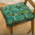 Bohemian Round Floor Cushion with Thick Padding – Comfortable Floor Pillow for Stylish Seating, 50cm Diameter