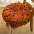 Bohemian Round Floor Cushion with Thick Padding – Comfortable Floor Pillow for Stylish Seating, 50cm Diameter