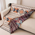 Boho Picnic Mat with Moroccan Pattern – Soft Microfiber Cotton Blend Outdoor Picnic Blanket for Comfortable Indoor and Outdoor Use