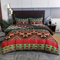 Boho Tribal Print Duvet Cover Set in Cotton-Microfiber Blend for Single and Double Beds – Soft and Stylish Bedding
