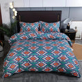 Boho Tribal Print Duvet Cover Set in Cotton-Microfiber Blend for Single and Double Beds – Soft and Stylish Bedding