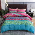 Boho Tribal Print Duvet Cover Set in Cotton-Microfiber Blend for Single and Double Beds – Soft and Stylish Bedding