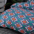 Boho Tribal Print Duvet Cover Set in Cotton-Microfiber Blend for Single and Double Beds – Soft and Stylish Bedding
