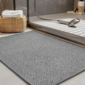 Braided Non-Slip Bath Mat – Highly Absorbent Bathroom Rug for Shower and Sink Area – Machine Washable, Plush Comfort