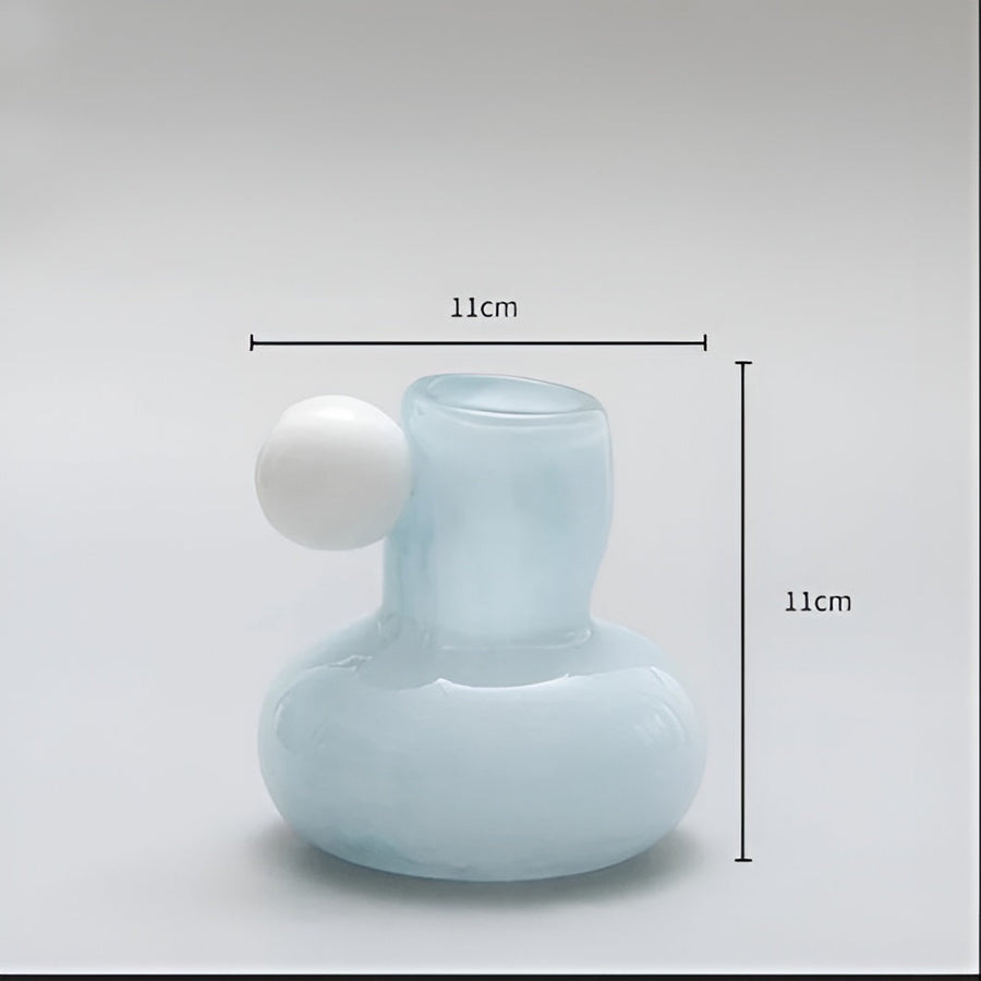 Celestial Nordic Glass Candle Holder – Vibrant Round Ball Design, 4x4 Inches, Ideal for Votive and Aromatherapy Use