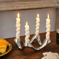 Ceramic Ripple Candle Holder – Sculptural Wave Design for Modern Home Decor