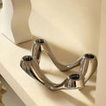 Ceramic Ripple Candle Holder – Sculptural Wave Design for Modern Home Decor